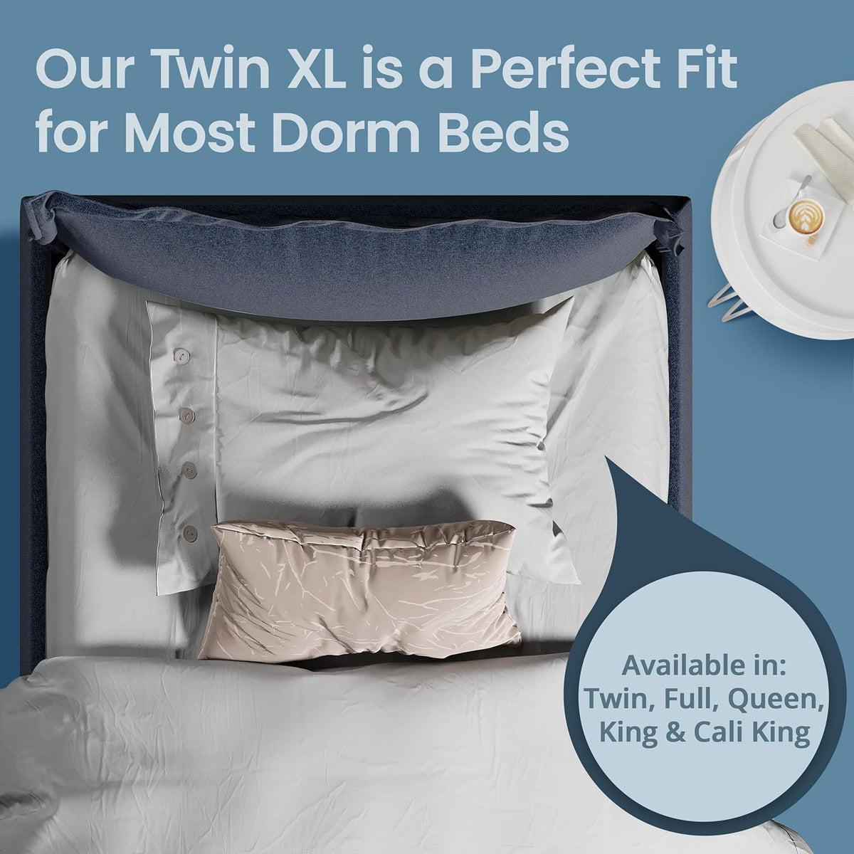 SafeRest Waterproof Mattress Protector - Twin Size Fitted Cover with Stretchable Pockets | Machine Washable Cotton Blend