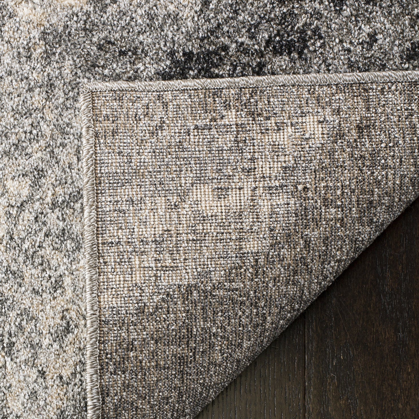 SAFAVIEH Area Rug 8x10 - Retro Collection - Large - Grey & Ivory, Modern Abstract Design, Non-Shedding & Easy Cleaning, Ideal for Living Room, Bedroom, Office, Dining Space (RET2891012)