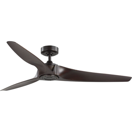 Progress Lighting Manvel Collection 60-Inch 3-Blade DC Motor Transitional Ceiling Fan Walnut