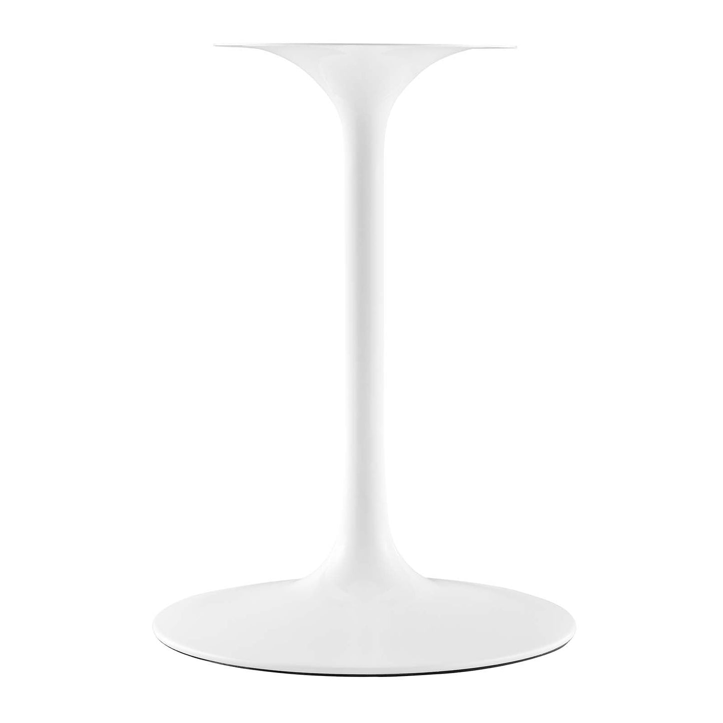 Modway Lippa Round 36" Mid-Century Modern Artificial Marble Dining Table in White