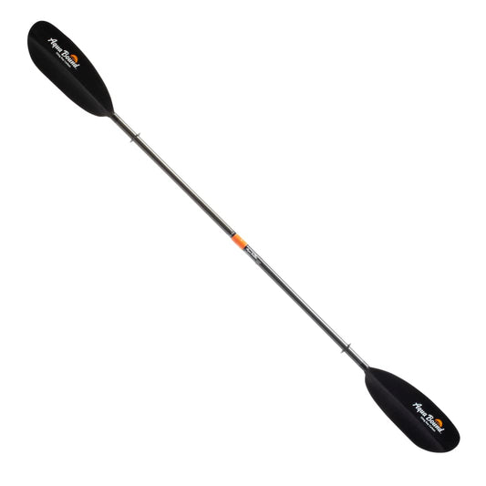 AQUA BOUND Sting Ray Carbon 2-Piece Kayak Paddle with Posi-Lok™ Ferrule, Carbon Shaft, Reinforced Nylon Dihedral Blades for Flatwater Touring and Kayak Fishing (230 cm)