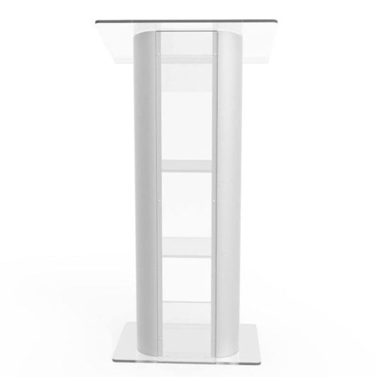 LaseVe Podium Large Acrylic Podium, Hotel Reception Desk, Wedding Church Podium, Transparent, Suitable for Reception Hostess Desk for Church School Stage Events