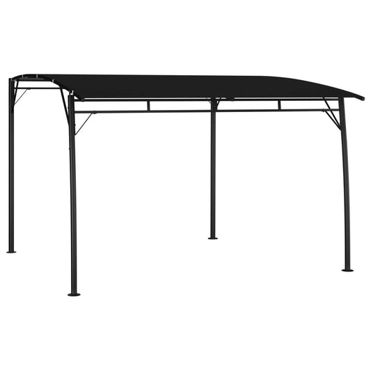Anthracite Outdoor Gazebo Canopy, 10x10ft Powder-Coated Steel Frame, UV-Protected Polyester Fabric for Patio, Garden, Backyard Parties Outdoor Structures