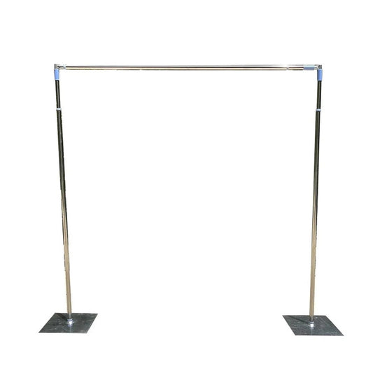 Wedding Square Wrought Metal Frame Arch Adjustable Backdrop Curtain Stand Flower Yarn Shelf Party Events DIY Decoration(3M x 3M)