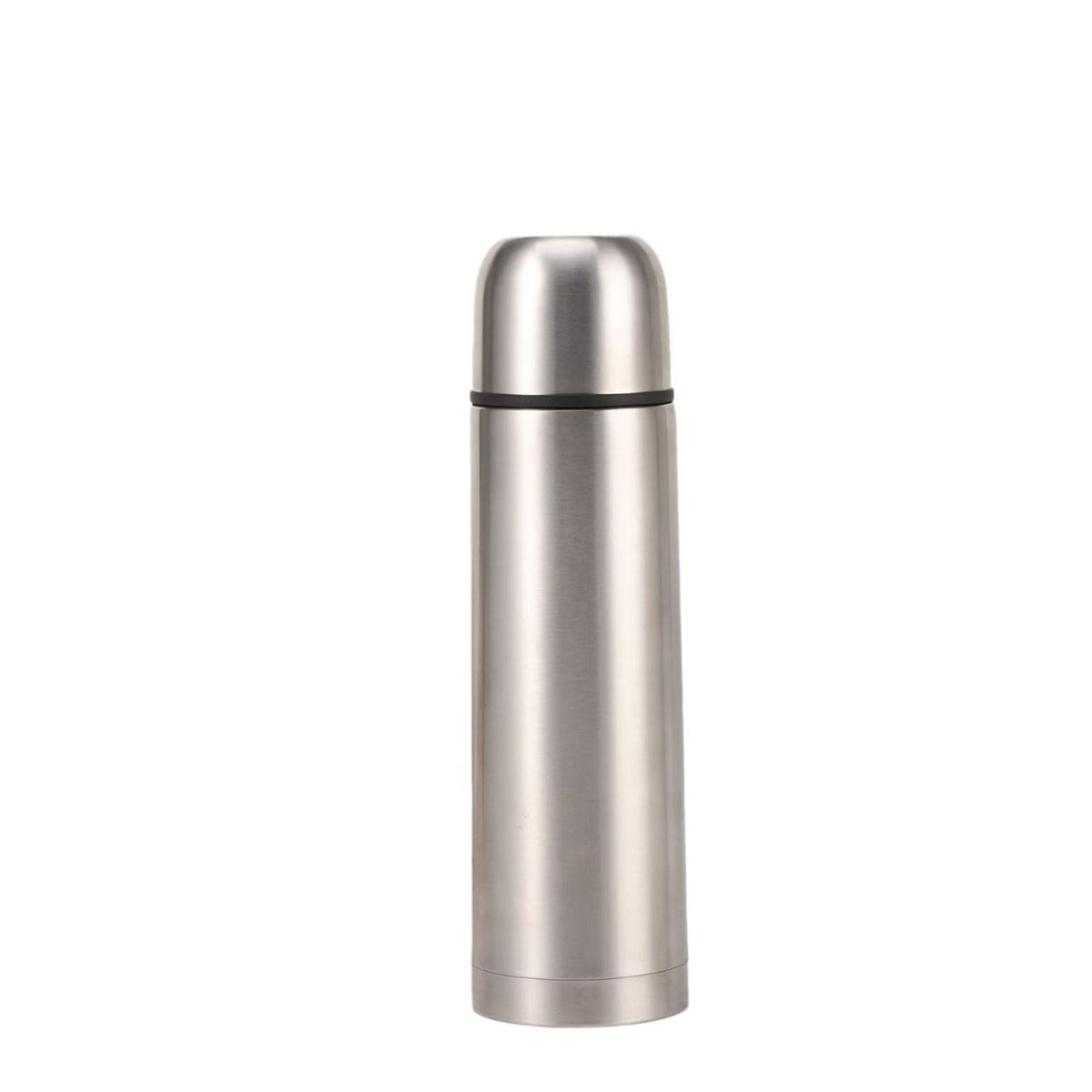 Stainless Steel Thermal Bottle with Cup Vacuum Insulated Bottle for Hot and Cold Drinks Coffee Cup Travel Mug Vacuum Flask for Tea 17Oz/500Ml(Silver)