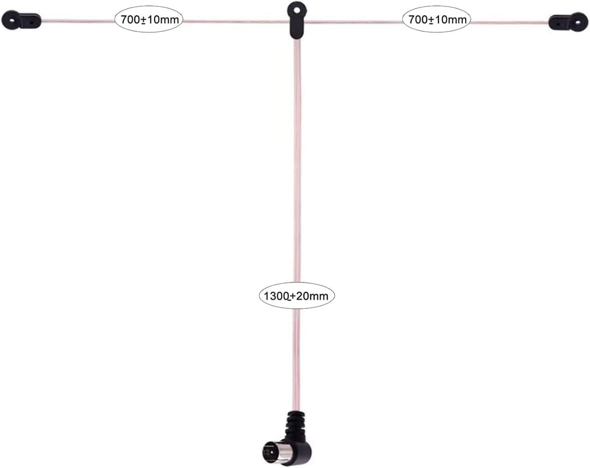 DIANN 75 3 FM Antenna Ohm FM Dipole Antenna with Adapters for Indoor Radio Home Stereo Receiver AV Audio Home Theater