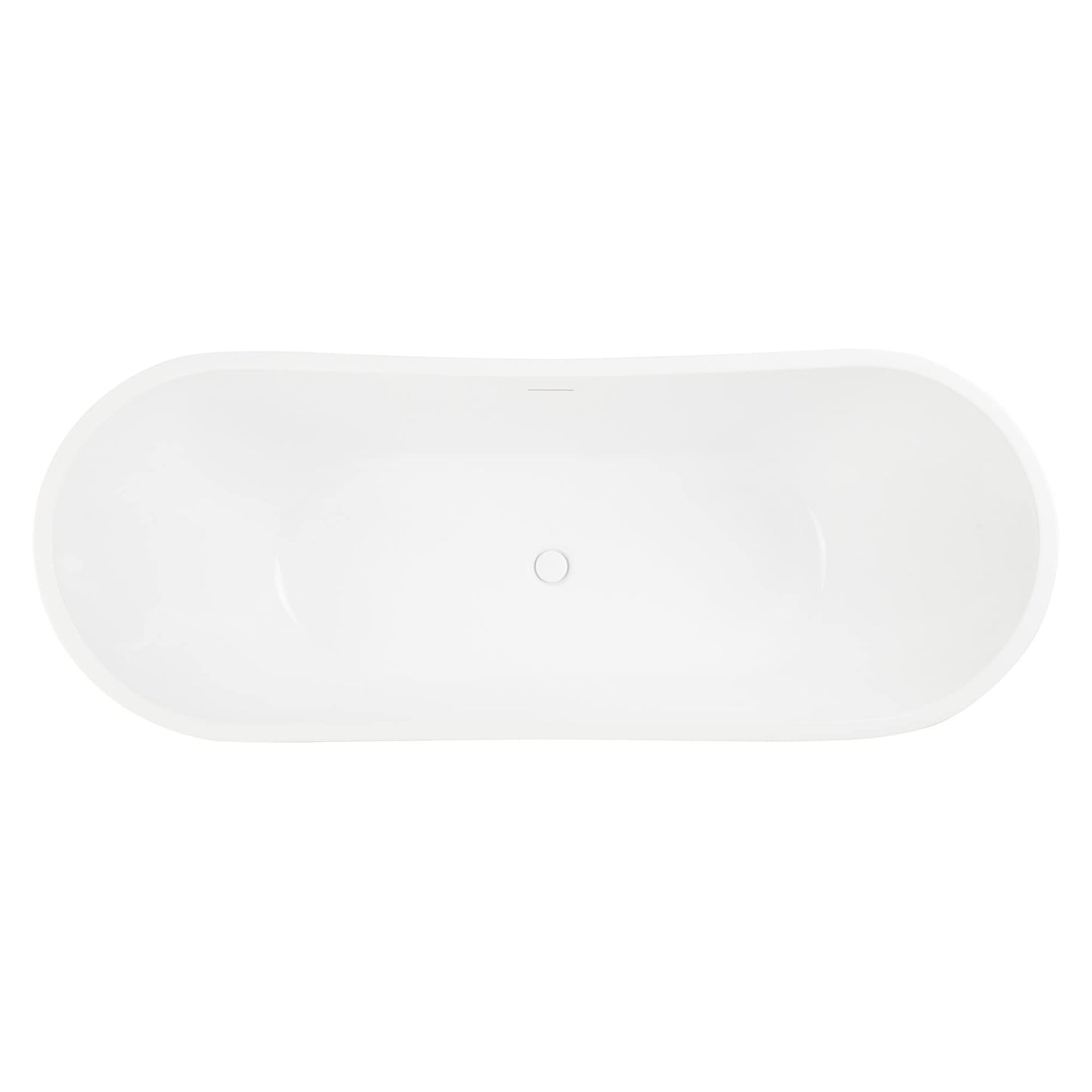 Signature Hardware 445130 Sheba 72" Acrylic Soaking Double Slipper Freestanding Tub