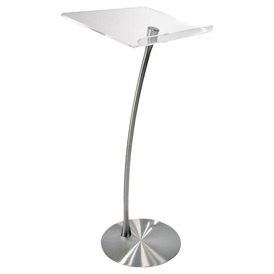 Arc 1 Stainless Steel and Acrylic Podium, Pulpit or Lectern - Kingdom by Procson