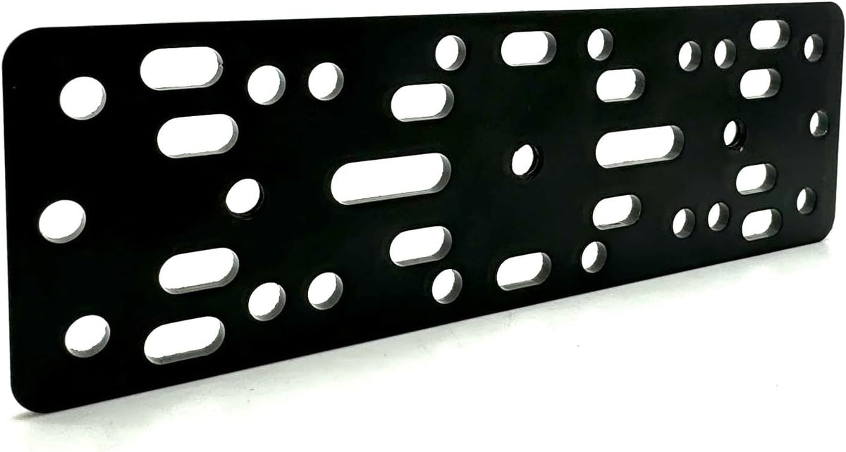 ChargerCity 2 4 Universal Metal Alloy Bracket Plate for Ham CB Radio Garmin GPS Fish Finder Vehicle Mounting Plate