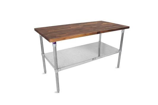 John Boos - WAL-JNS10-O JNS Series 1-1/2" Thick Walnut Wood Top Work Tables, 60" x 30" x 1-1/2" Walnut Wood Top