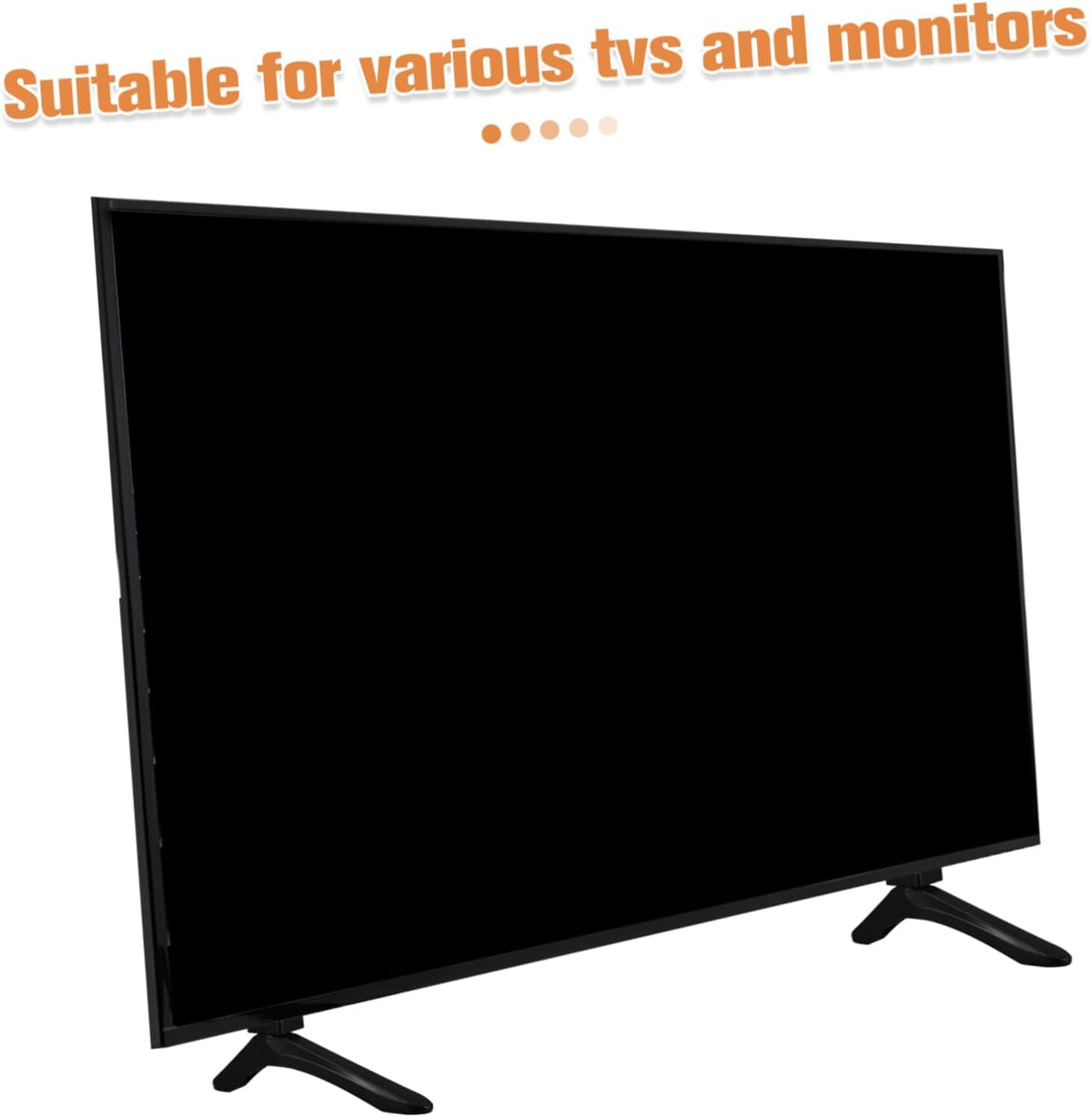 Mobestech 1pair Adjustable Tv Stand Base Legs Tabletop Pedestal Bracket for Various Monitor Easy to Install