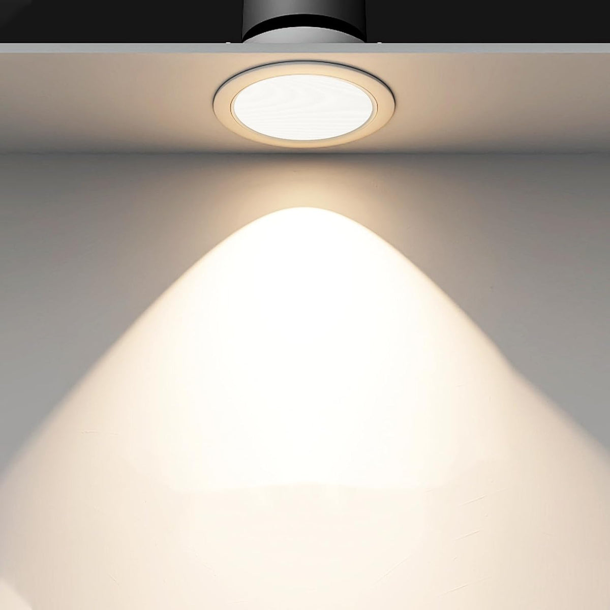 2pcs 7 Inch BESPORTBLE Lamp Shade Diffuser Round Recessed Light Cover for Ceiling Lamps Anti Glare Softener for Nursery