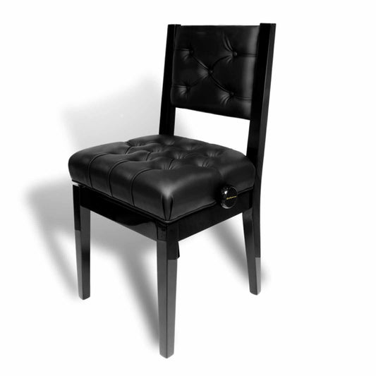 Bailanoom Adjustable Piano Chair Bench with Back Support,Black Piano Stool Music Bench,Musician Chair