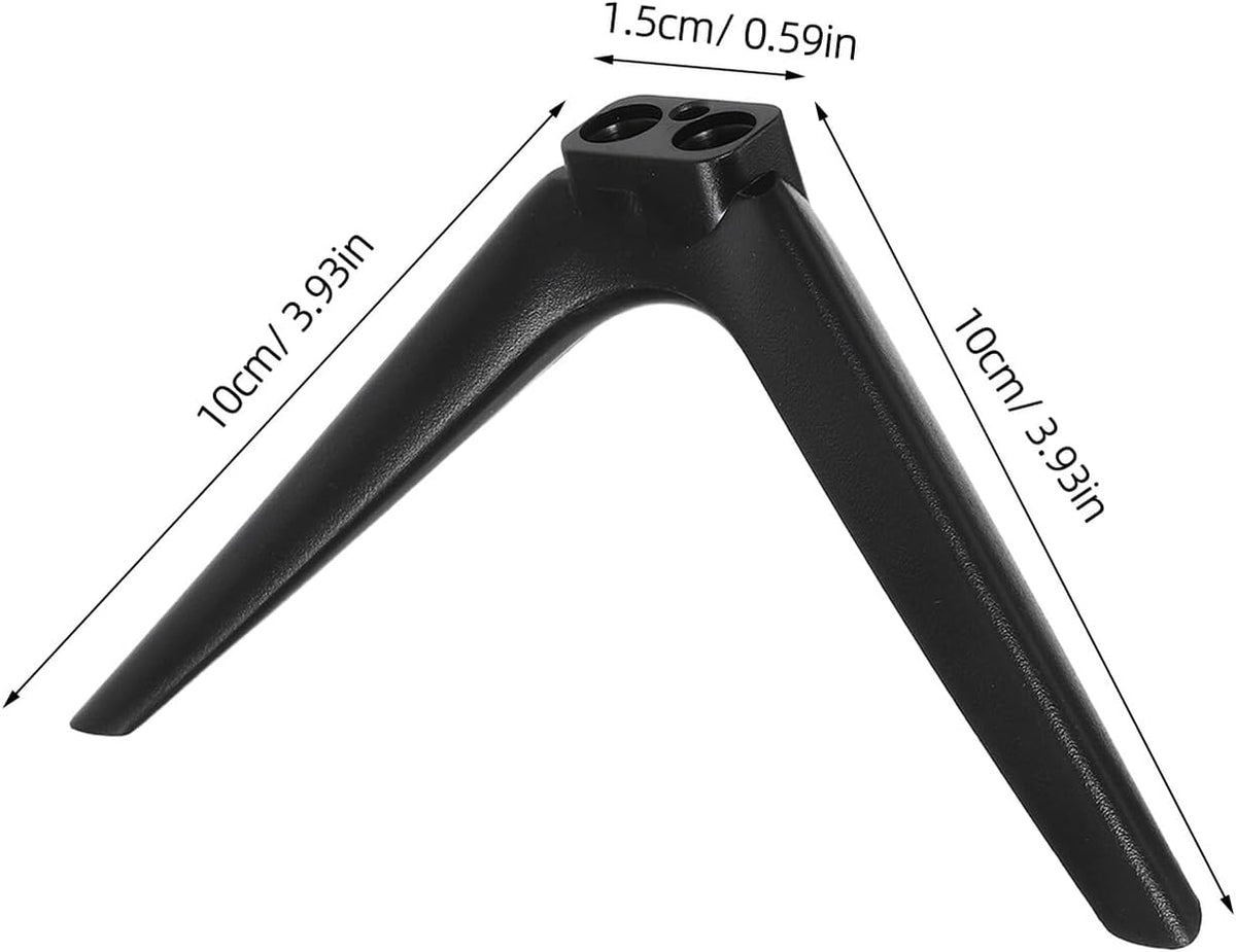 VILLCASE 15mm No-Drill Tv Stand Pedestal Support with Dual-Hole Plastic Feet, Television Mount Stand Bracket for Living