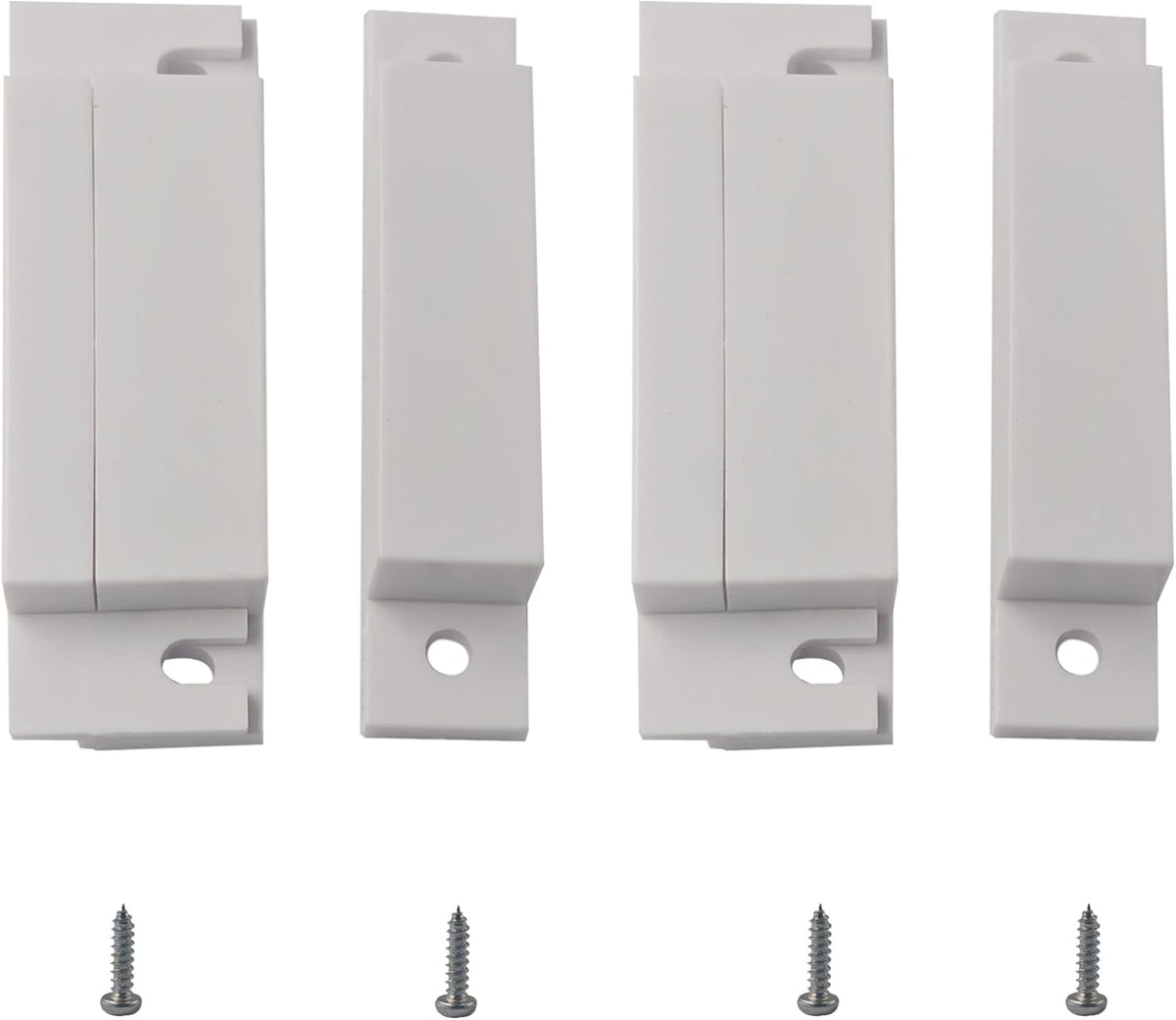 AUXBC 2 Sets HC-31 Wired Door Window Sensor, NC Magnetic Reed Switch Surface Mount Contact for Home Security Alarm
