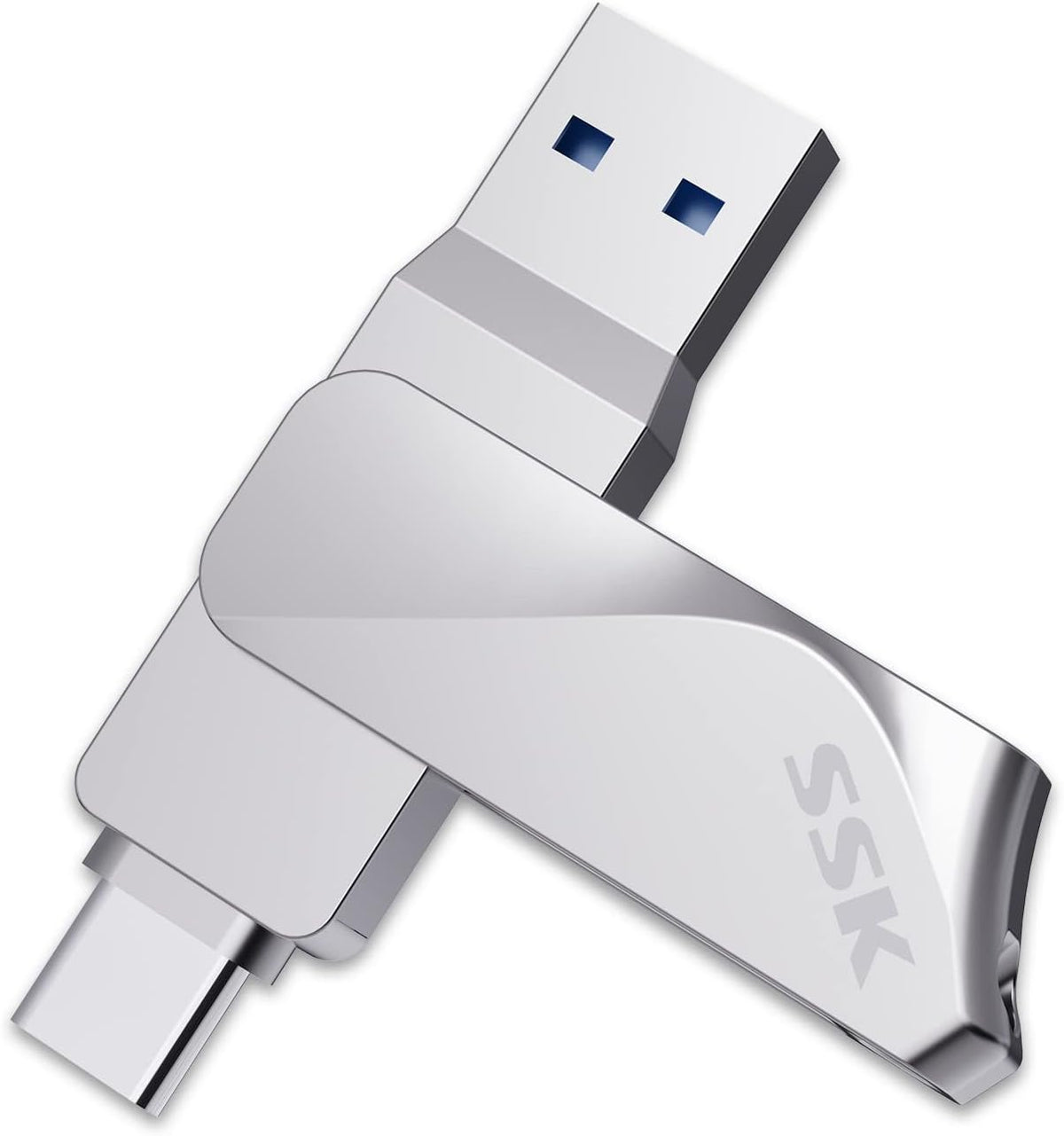 SSK 128GB 200MB/s 2 1 3.2 1+ USB C Flash Drive up to Dual Drive in OTG USB A Gen Type C Memory Stick Thumb Drive