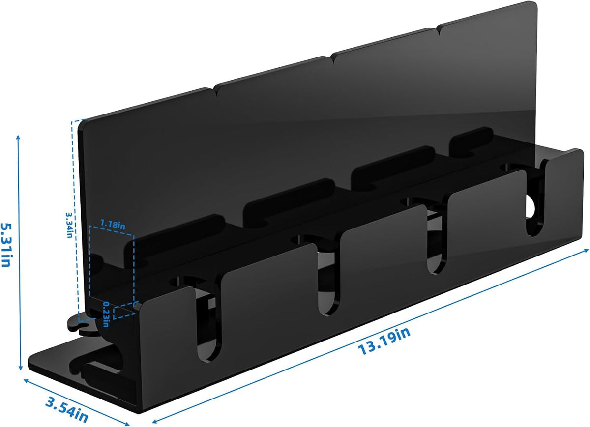 CaSZLUTION 4 Cell Phone Stand, Multiple Phone Holder Organizer Stand for Phones, Acrylic Desktop Mobile Phone Docking