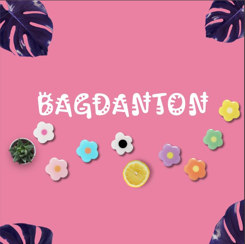 BAGDANTON Cute Flower Series Collapsible Design Phone Grip (Adhesive, Green)