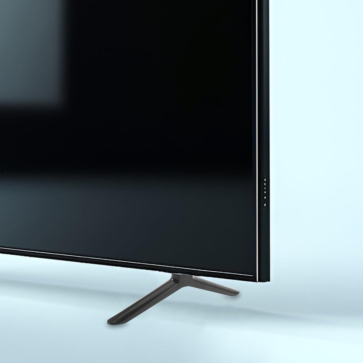 BEBEMOKO 32-inch Tv Stand Legs Replacement for Flat Panel Tv Black Non-Slip Base Support with Screws and Anti-Skid Feet