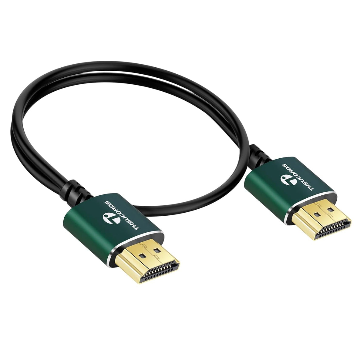15FT, 4K@60Hz 18gbps 2160p 1080p Thsucords Slim HDMI Cables Ultra Soft & Thin HDMI to HDMI Cord, Extreme Flexible
