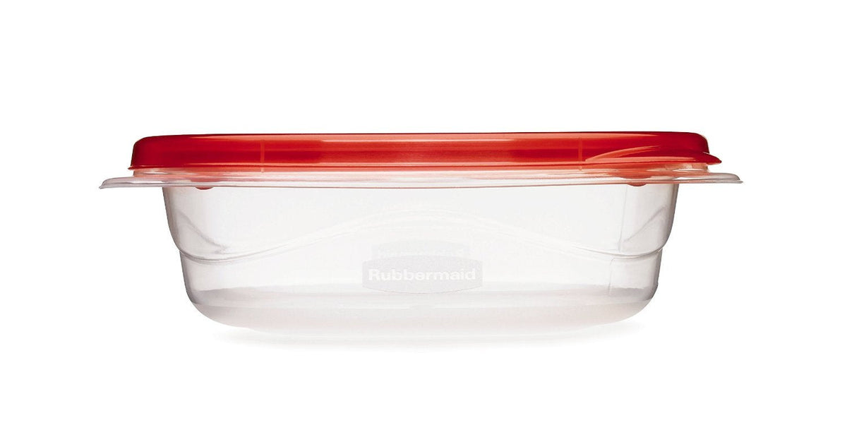 Rubbermaid TakeAlongs Sandwich Food Storage Containers, 2.9 Cup, Tint Chili, 4 Count