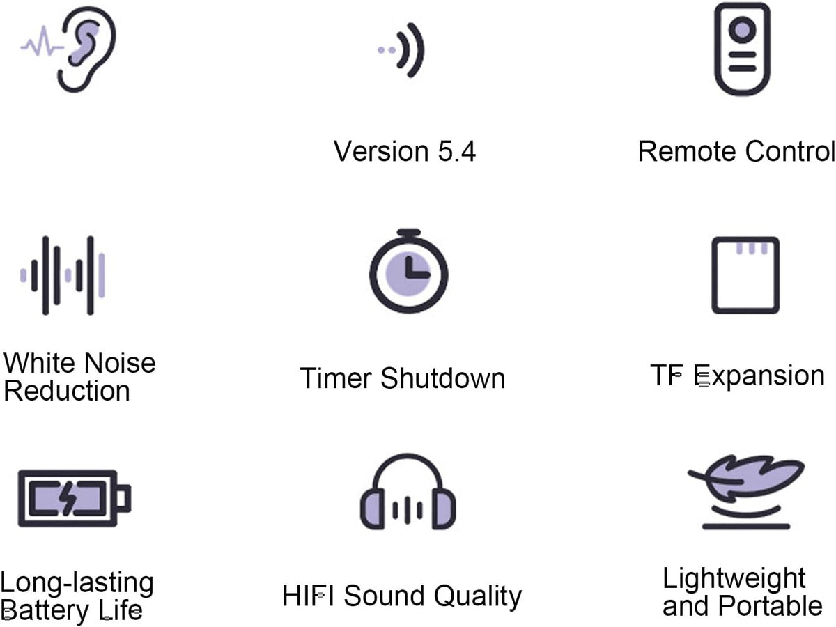 Tangxi 3 36 Under Pillow Speaker with Remote, Mini Portable Bluetooth Pillow Speaker Bone Conduction Wireless Sleep Aid