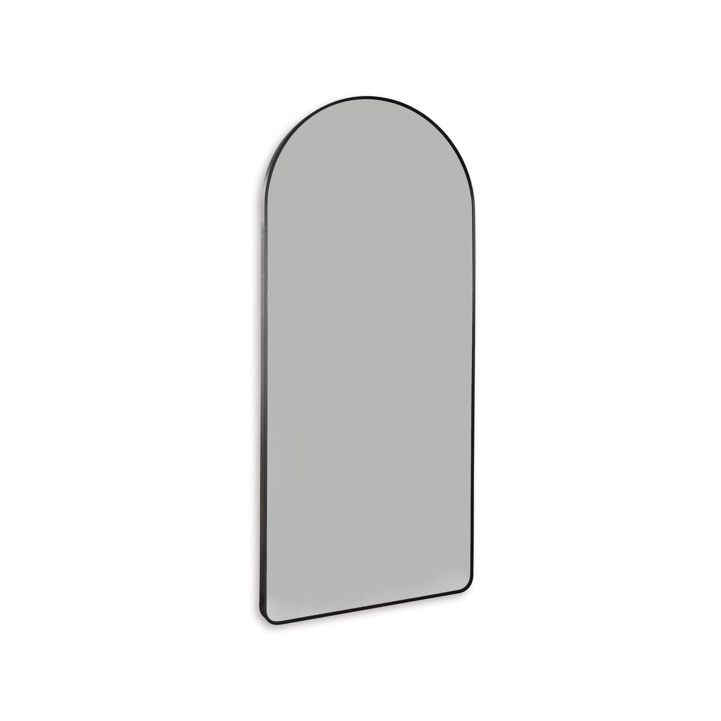Signature Design by Ashley Sethall Casual Full Length Arched Floor Mirror with Thin Frame, Black