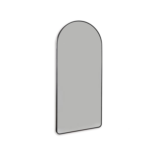 Signature Design by Ashley Sethall Casual Full Length Arched Floor Mirror with Thin Frame, Black