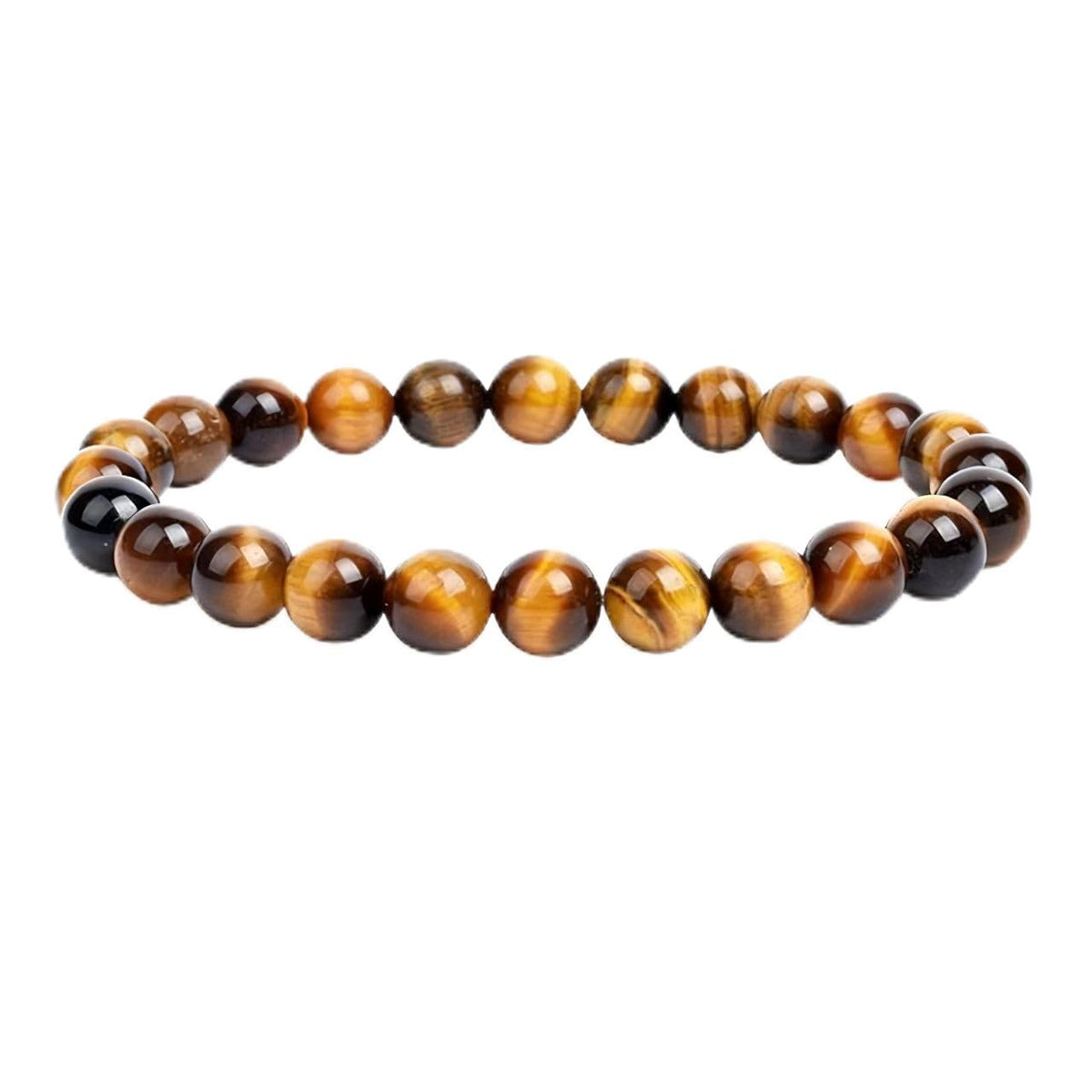 3A Pure Natural Tiger Eye Stone Bracelet - Good Luck, Attract Wealth, Enhance Affection, Exquisite Design