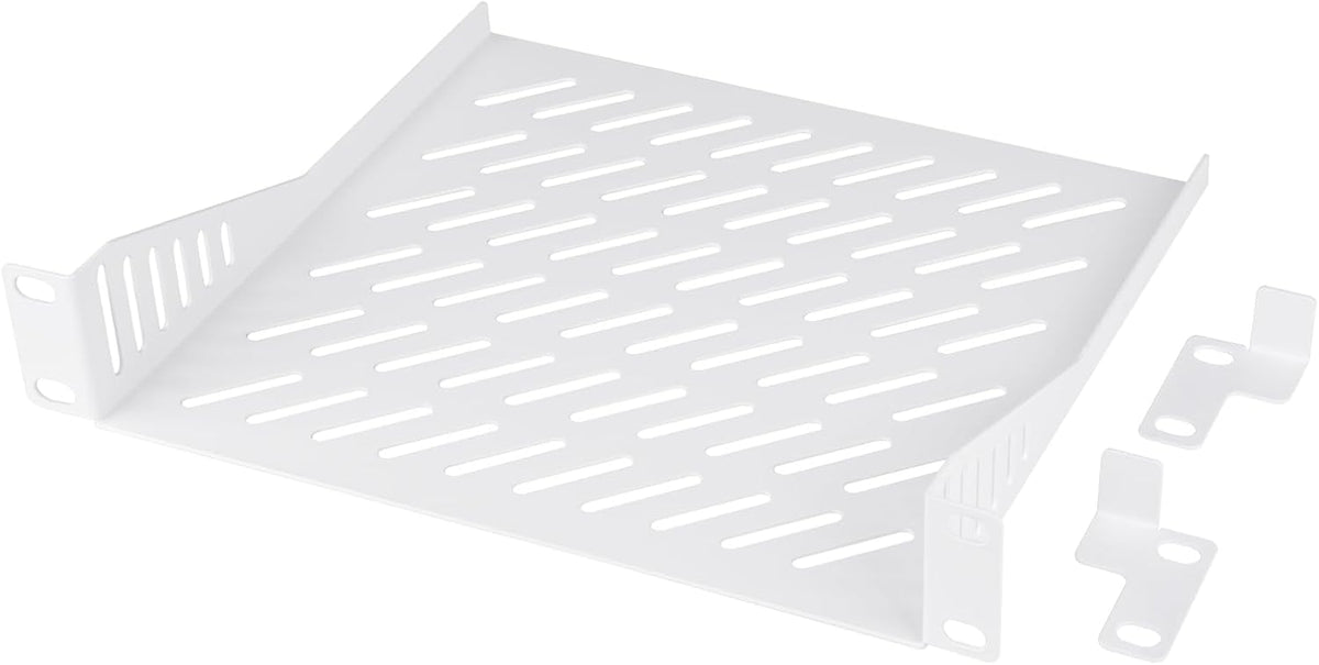 GeeekPi 1U 7.87" 10 Inch T1/T0 Server Rack Shelf, Depth Vented Rack Mount Cantilever Tray for Network Equipment Rack