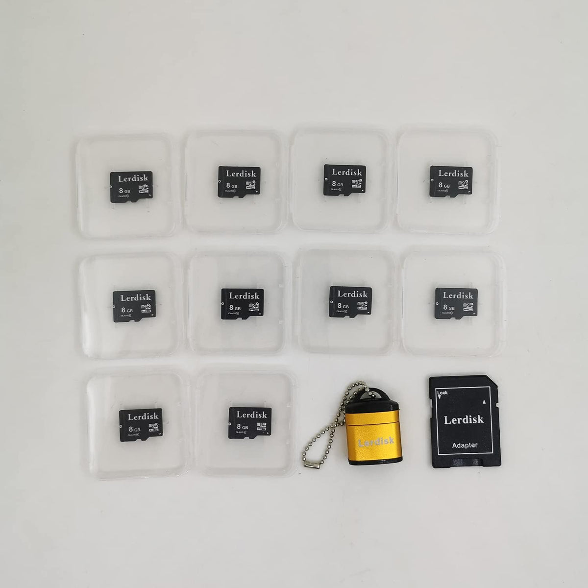 Lerdisk 8GB U1 Pack 10 Licencee(8GB) Factory Wholesale Micro SD Card of in Bulk MicroSD with SD Adapter Produced by