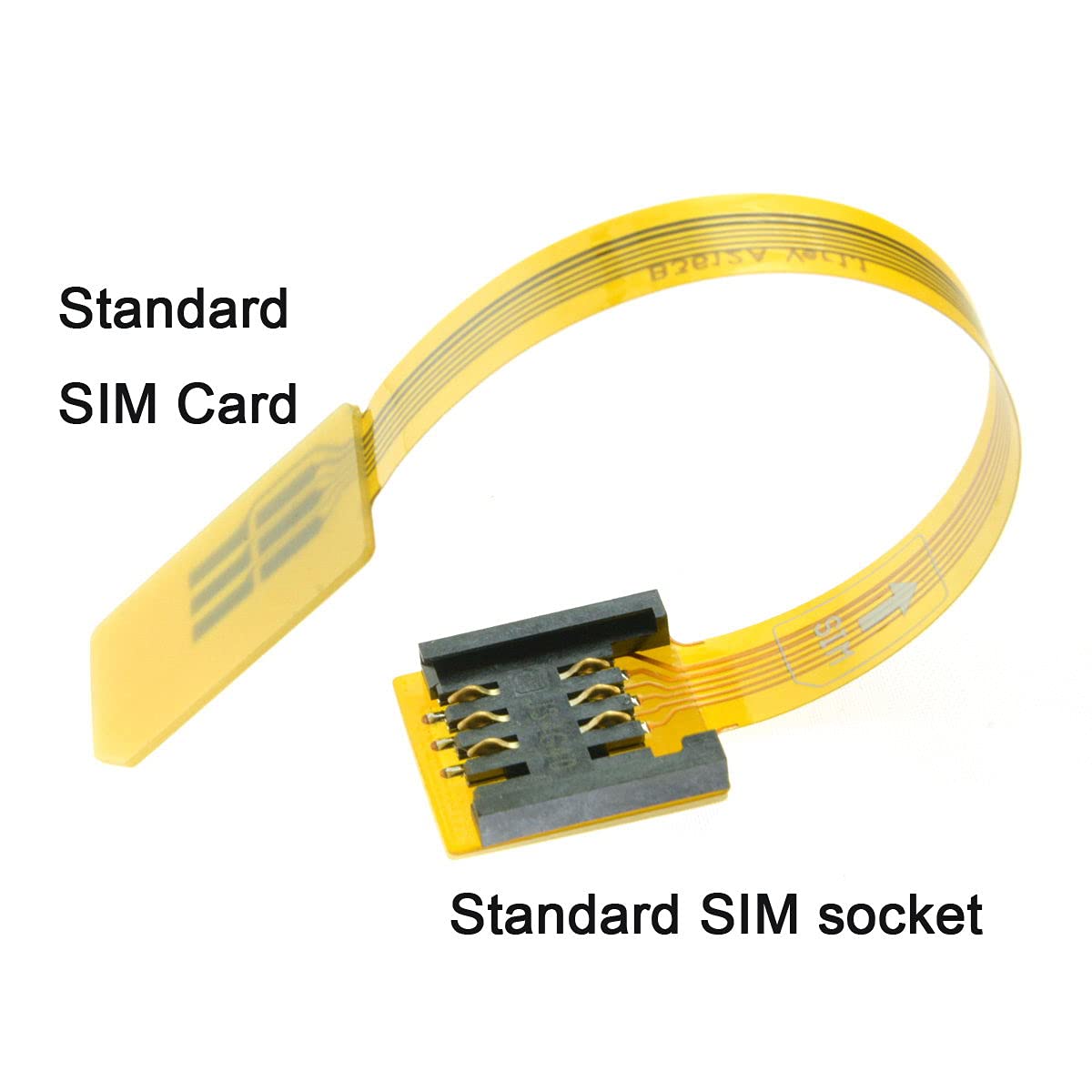 chenyang 10cm GSM CDMA Standard UIM SIM Card Kit Male to Female Extension Soft Flat FPC Cable Extender