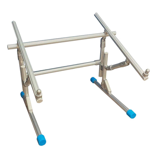 KiBcsLic Embroidery Stitch Stand, Aluminum Alloy, Sturdy, Practical Adjustable, Floor Standing, Embroidery Frame Stand , 2 Bar
