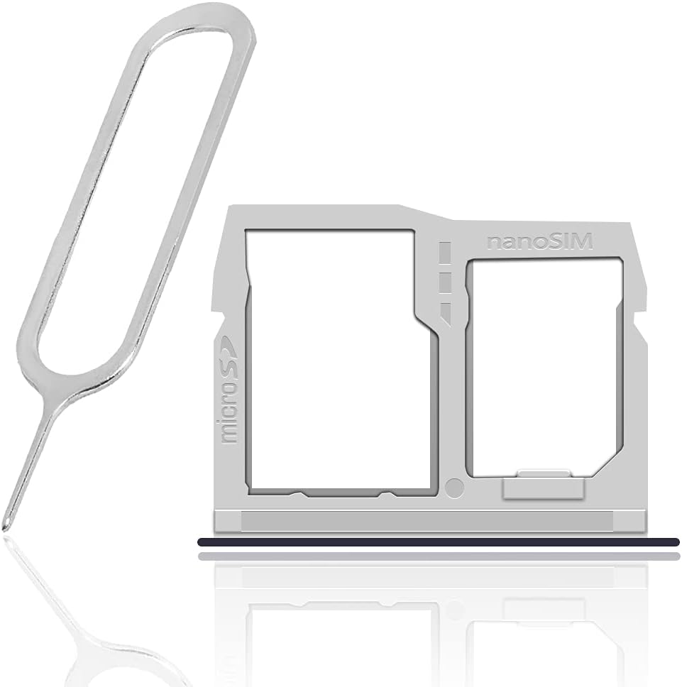AceSoft 6 LM-Q730TM Lightweight Standard Durable SIM and Memory Card Tray Holder w/SIM Card Ejection Pin Compatible