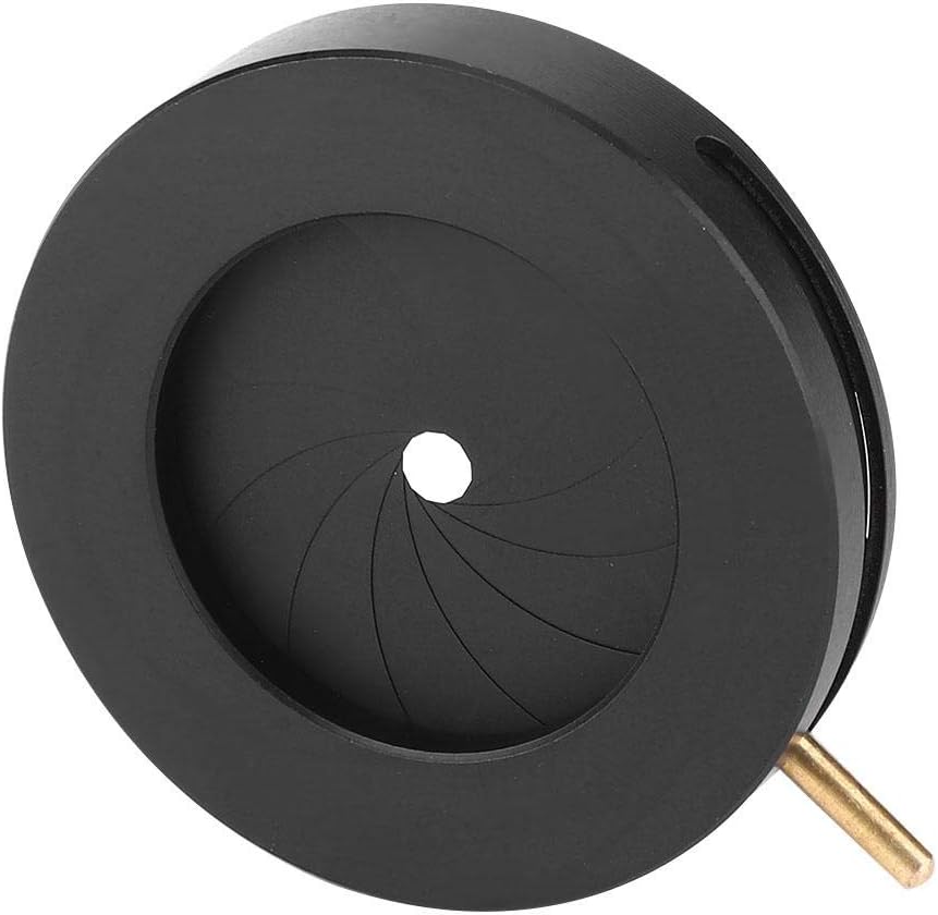 YBW Microscope(SK23) Microscope Lens Adapters, Iris Diaphragm Microscope Iris Adapter Aperture Adjustable Lens Optical