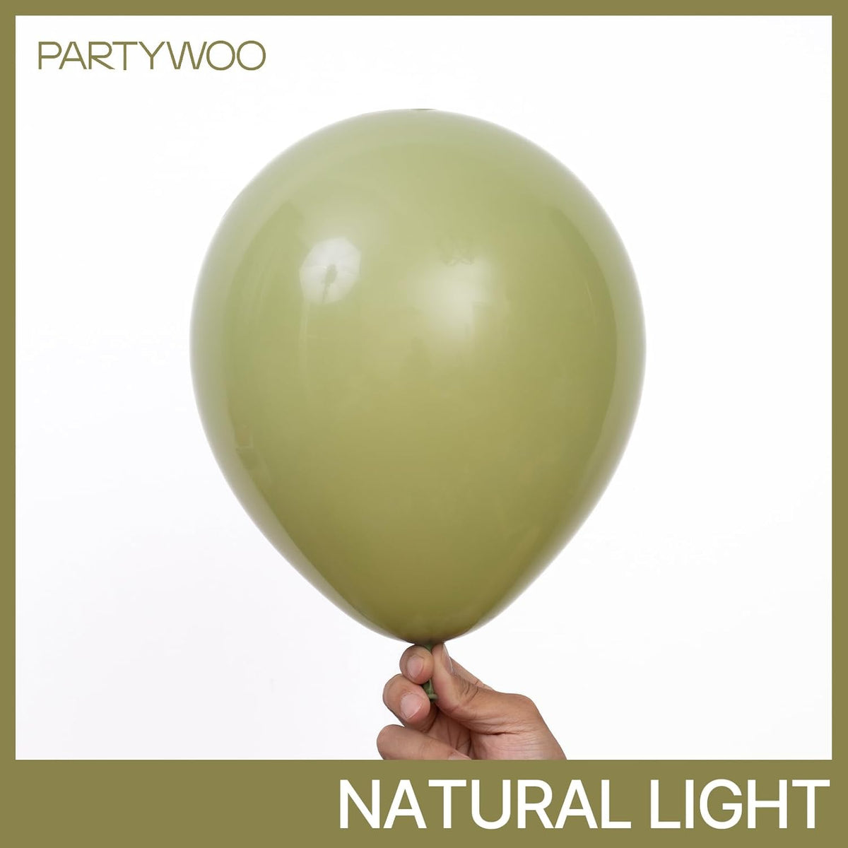 PartyWoo Sage Green Balloons - 152-Piece Latex Balloon Arch Kit for Weddings & Birthdays | Olive Boho Decor