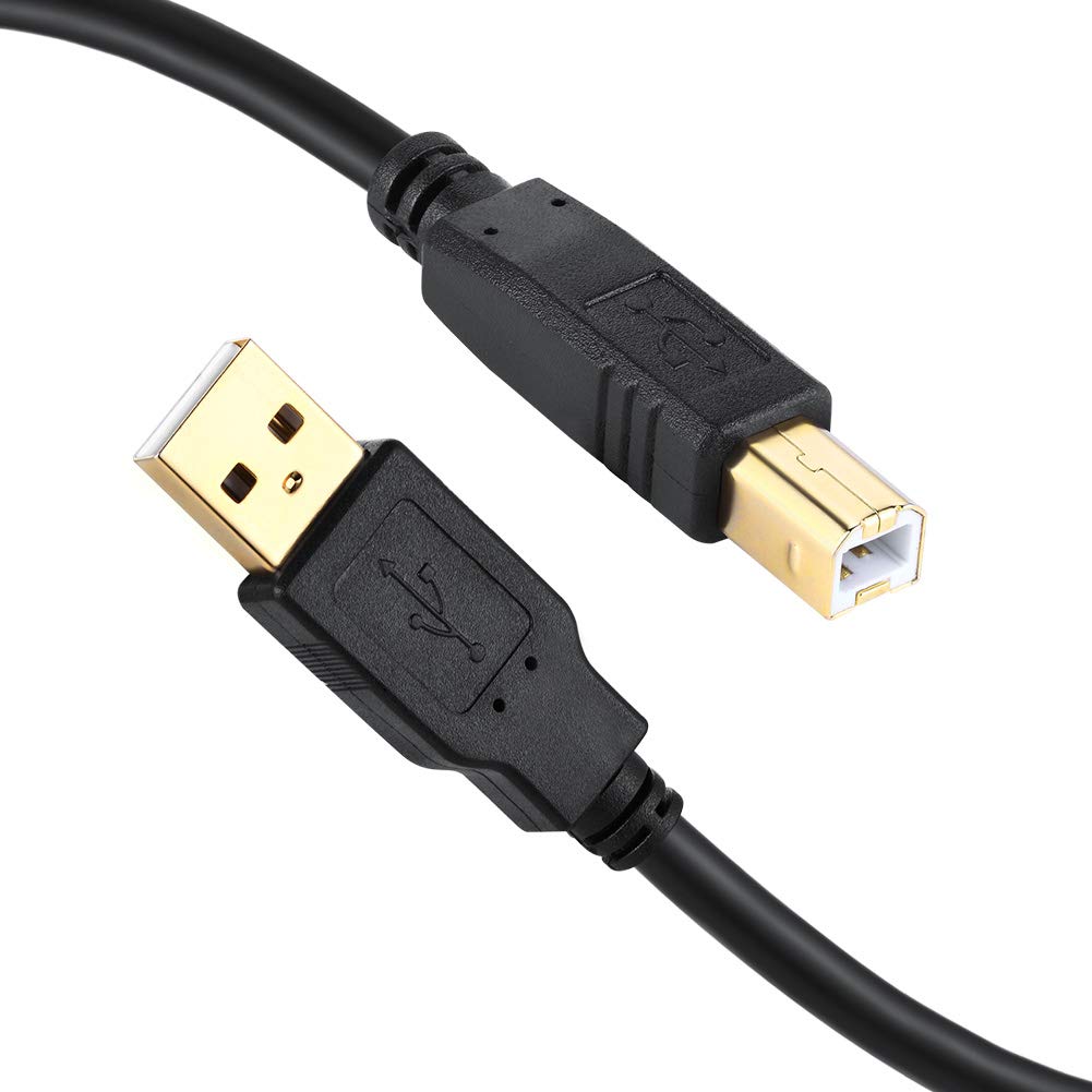 XBOHJOE 2.0 15 2.0USB 15ft) USB Printer Cable FT Type A Male to B Male Scanner USB a b for HP, Canon, Lexmark, Epson