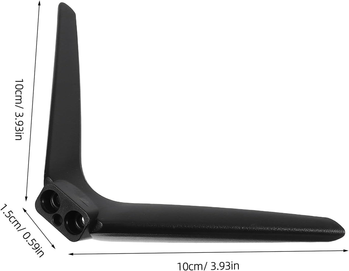 FOYTOKI 15mm Tabletop Television Stand Bracket with Dual-Hole Plastic Legs, No-Drill Stable Tv Support Base Compatible