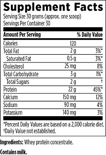 Designs for Health WheyCool - Grass Fed Whey Protein Powder Supplement with 22g Protein, May Support Athletes, Muscles + Energy - Non-GMO + Gluten-Free, Unflavored + Unsweetened (30 Servings / 900g)