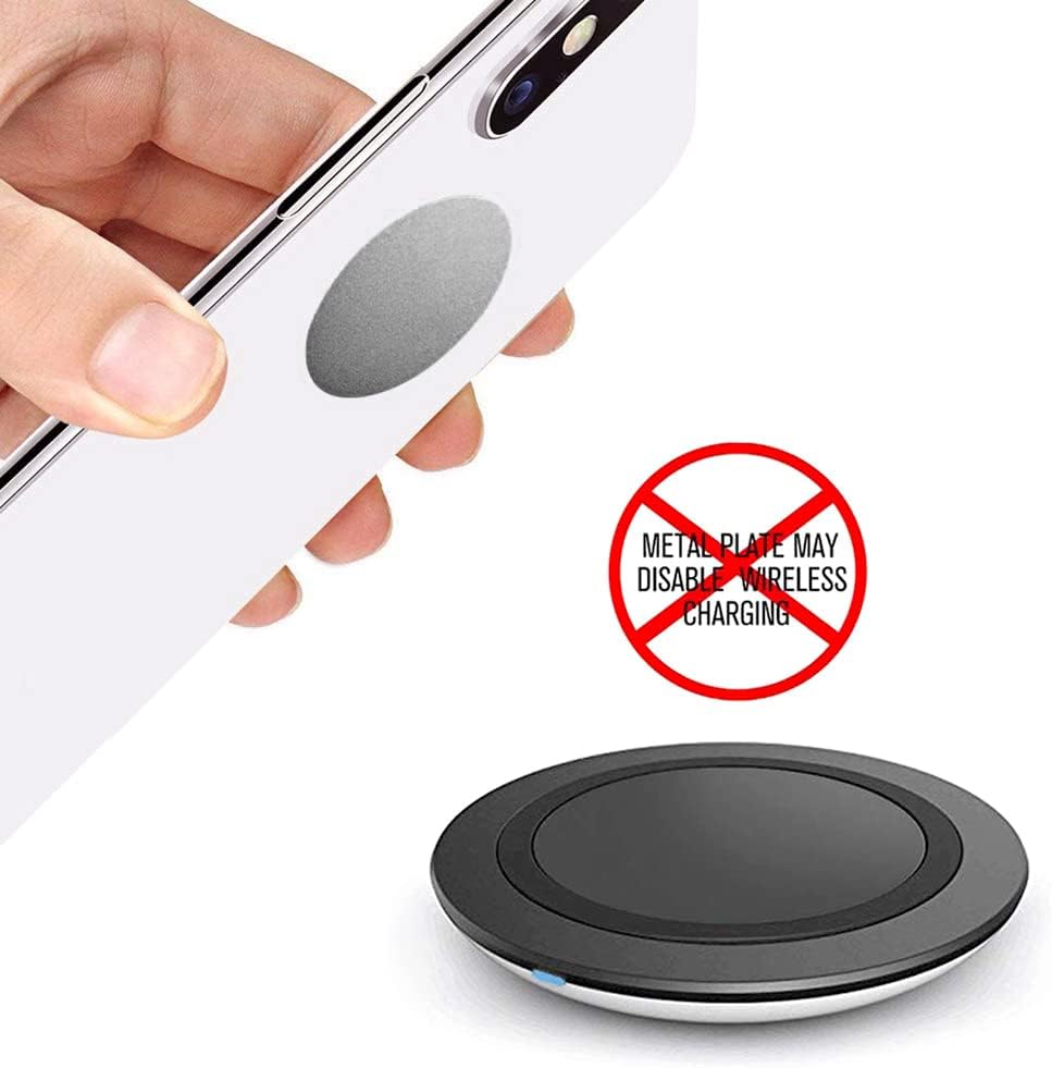 ACKLLR 16 8 8 Pieces Phone Car Mount Metal Plate with Adhesive for Magnetic Cradle-Less Mount,Cell Phone, GPS