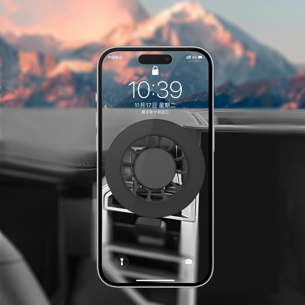 Being Up 2014-2019 20 17/16/15/14/13/12/Mini Highlander Phone Mount, Fit for Toyota Highlander Accessories, Magnetic