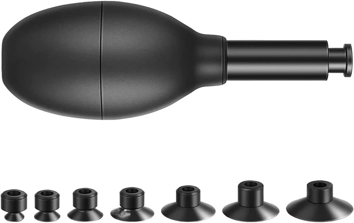 LOXGO 7pcs (12/15/20/25/30/35/40mm) Vacuum Suction Pen Kit with Sucker Camera Lens Pick-up Tool Remover Oval Sucking