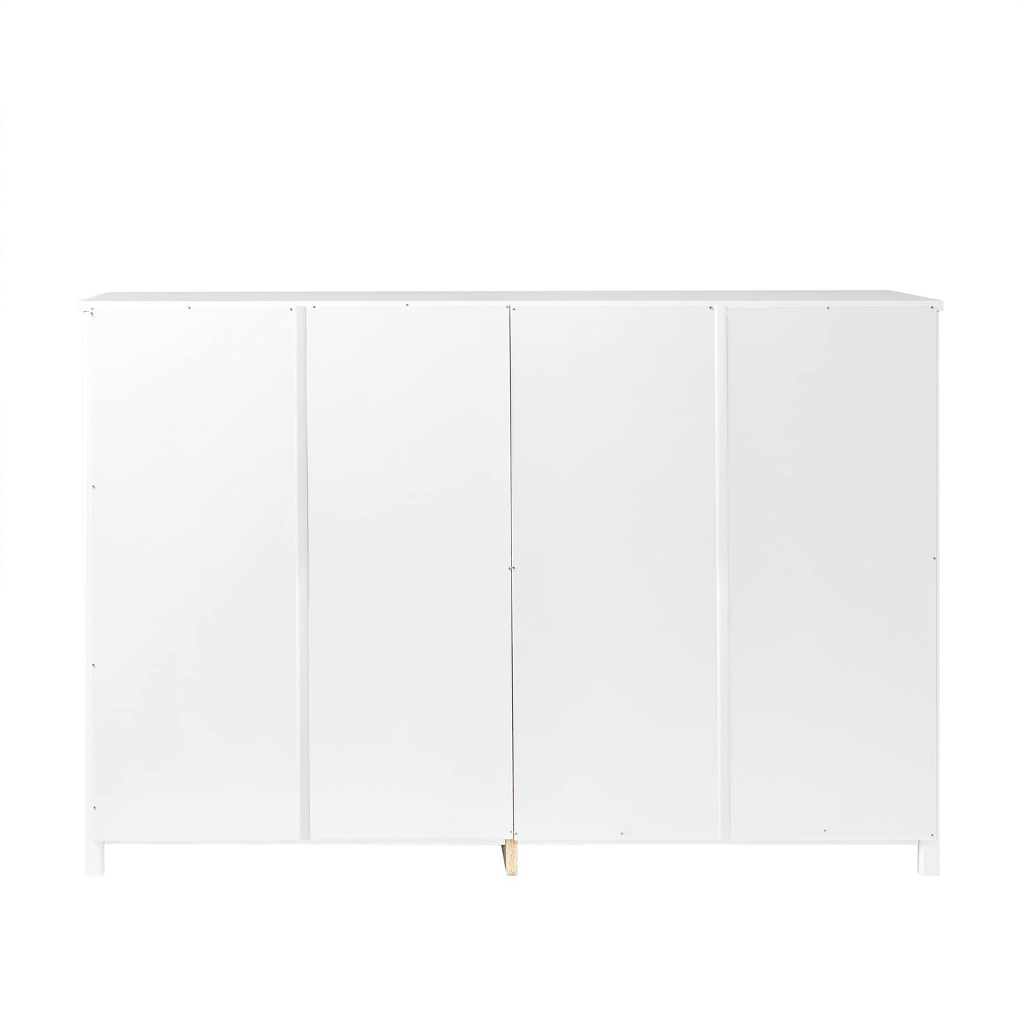Walker Edison Tahnee 6-Drawer Solid Wood Dresser, 47 Inch, White