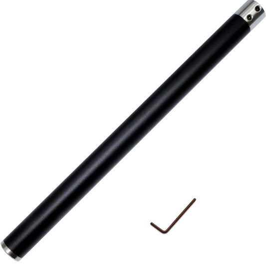 12mm Interchangeable Aluminum Alloy Grip Handle for Carbide Tipped Woodturning Lathe Tool Bar with Hexagon wrench