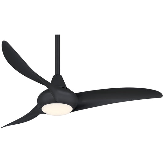 Minka-Aire F845-CL Light Wave 44" Ceiling Fan with LED Light and Remote Control in Coal Finish