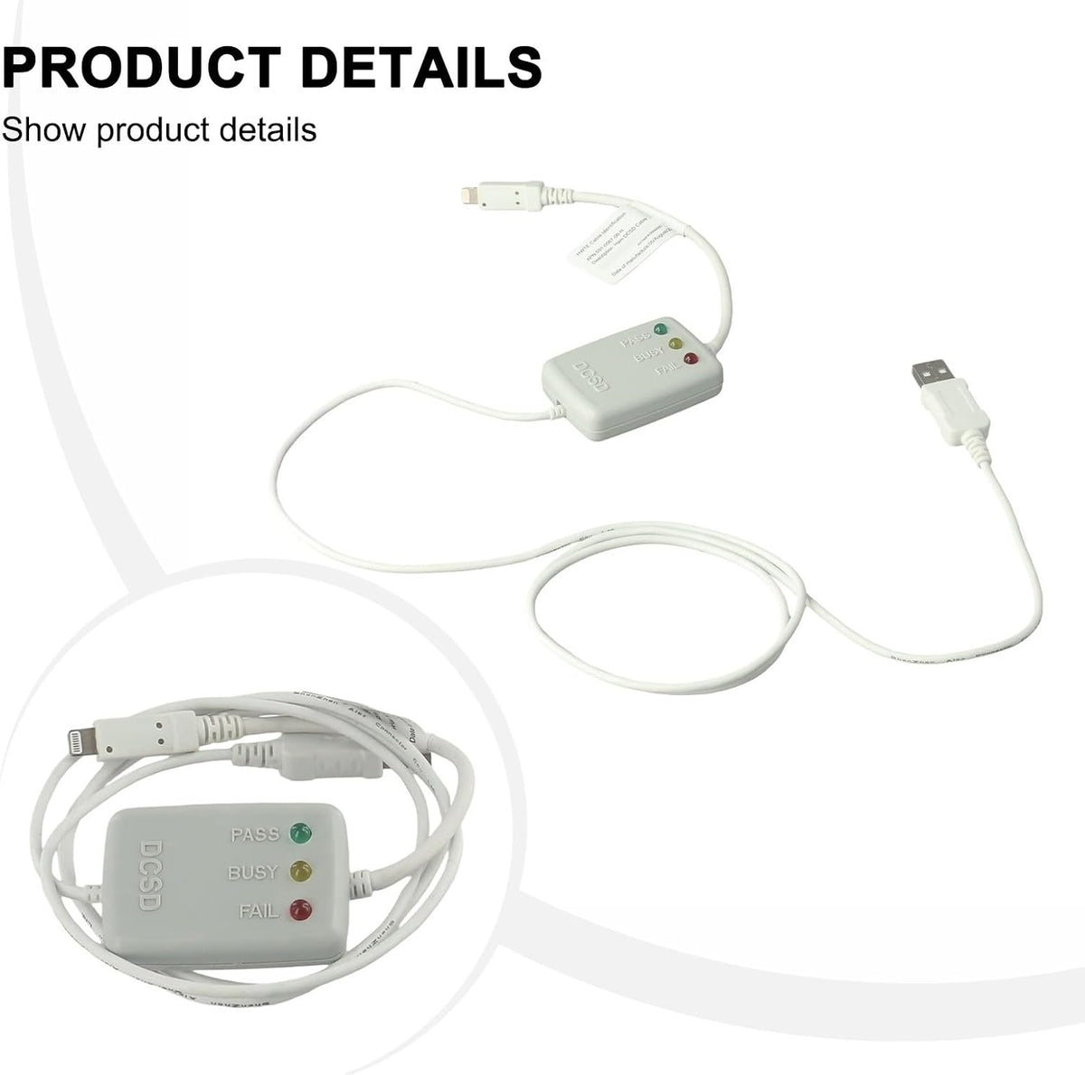 Tidevib C2 FT232 DCSD Serial Port Cable for JC Box and Devices, for Dual IC USB Flashing Line for Firmware Update