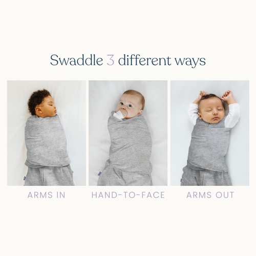 HALO 100% Cotton Sleepsack Swaddle - 3-Way Adjustable Wearable Blanket, TOG 1.5, Multicolor Lions & Tigers, Newborn 0-3 Months