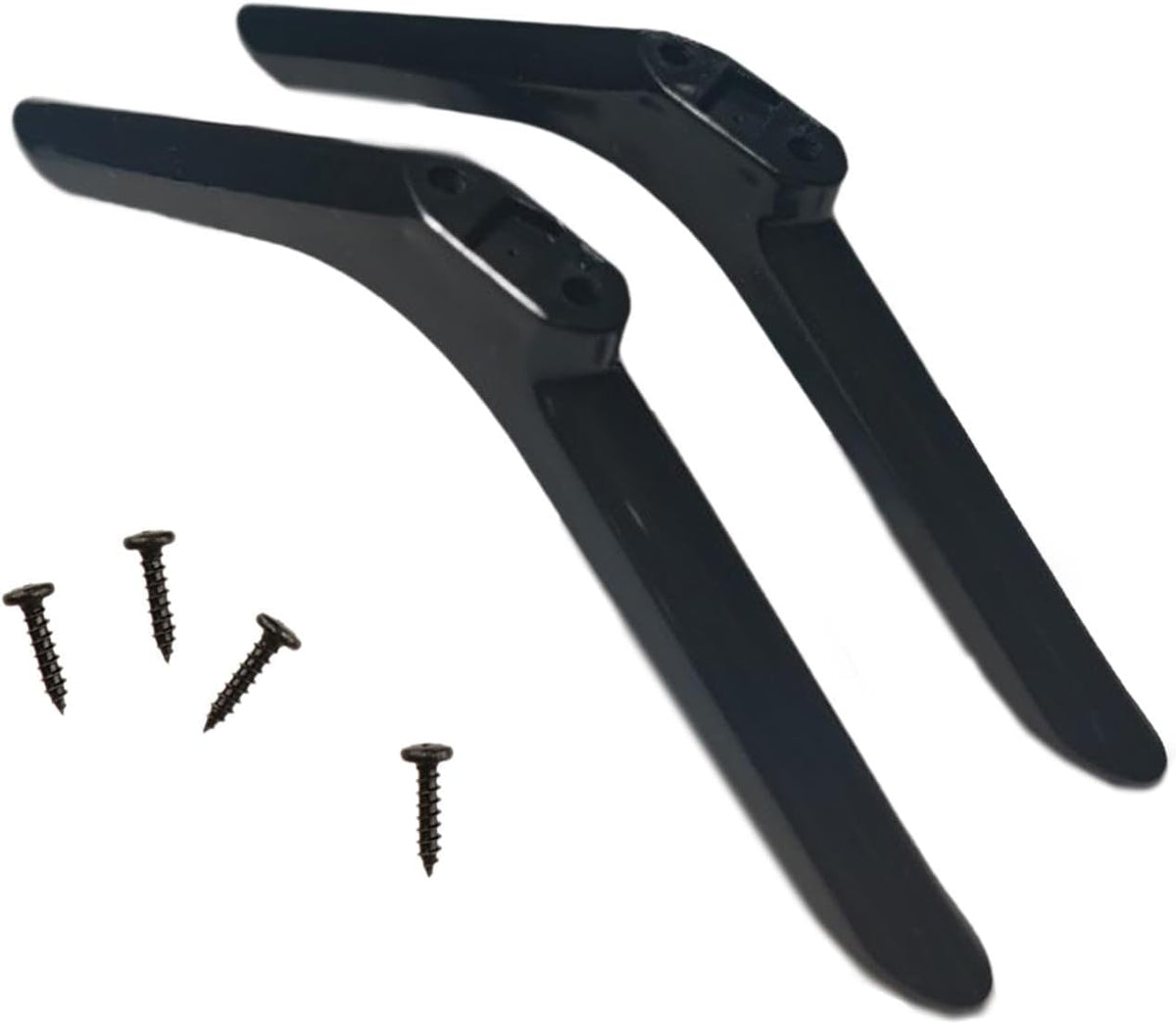 Moyeetings 2 19cmx5cmx1.6cm Pieces TV Stand Base Table Top Pedestal Feet Replacement Stand Mount Universal Holder