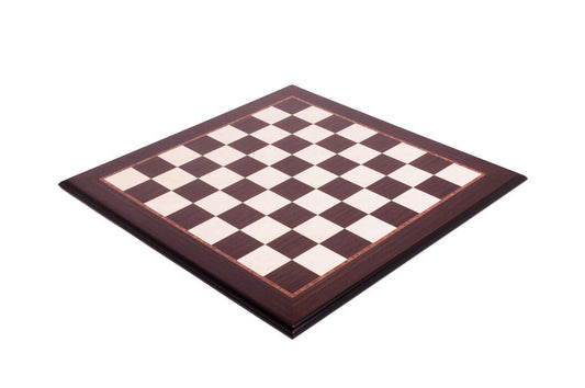 The House of Staunton Standard Traditional Chess Board - 2.25" (Striped Ebony & Bird's Eye Maple - Satin Finish)