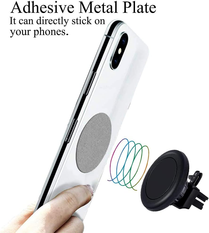 ACKLLR 16 8 8 Pieces Phone Car Mount Metal Plate with Adhesive for Magnetic Cradle-Less Mount,Cell Phone, GPS
